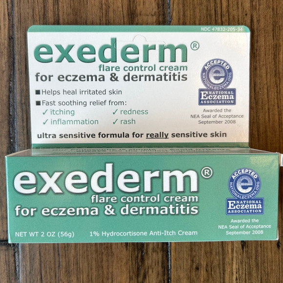 Exederm Flare Control Cream for Eczema & Dermatitis Anti-Itch 2oz (10/25) x 2 - Picture 6 of 8